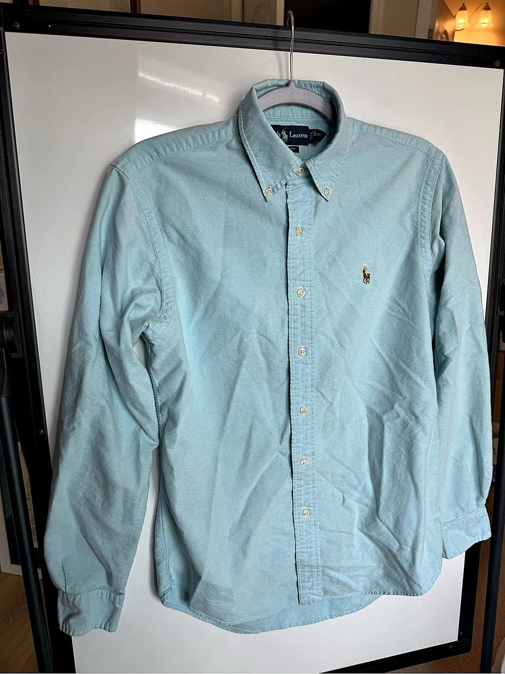 Ralph Lauren Custom Fit Oxford Shirt Oxford Button Down in Blue Size S/P